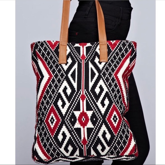 Last 1 NWT Aztec Handmade Carpet Tote Bag - Picture 8 of 10